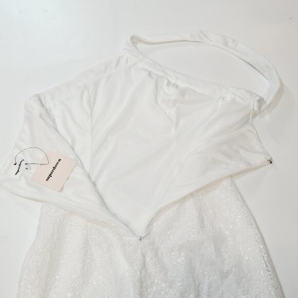Superdown Cicely Mini Dress in White Small - Picture 8 of 10